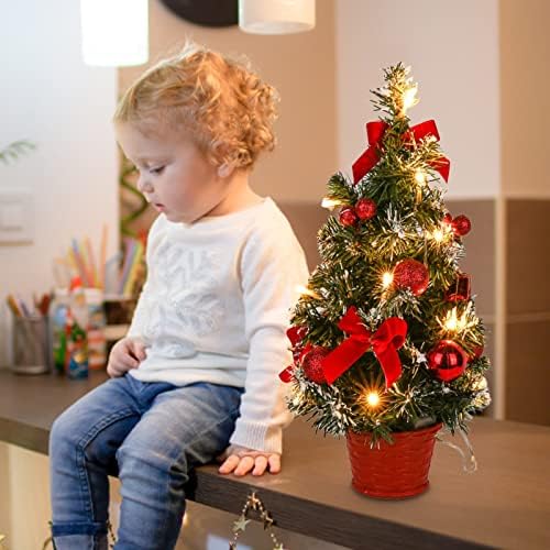 40cm de mesa de natal árvore de Natal Mini Pines Cones Árvore de Natal Artificial para Mesa De decoração de mesa de mesa Ornamento de decoração