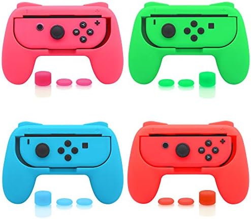 Kit de garras de pacote Fastsnail 4 compatível com Nintendo Switch Animal Crossing for Joy Con, controlador de aderência resistente