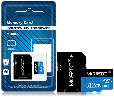 512 GB de cartão de memória Micro SD 512 GB Classe de alta velocidade 10 para smartphones Android/câmeras/tablets/nintendo-switch e