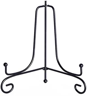 Lutiore Iron Display Stand Stand de cavalete de metal para quadro de imagens Livros decorativos Display Rack Slip Decor Decor Photo