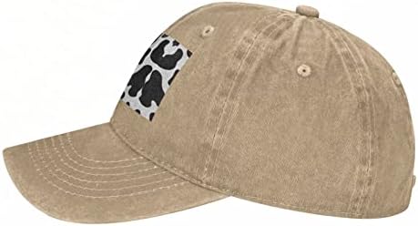 Capace de beisebol impresso de vaca Aseelo, chapéu de cowboy ajustável para adultos, disponível durante todo o ano