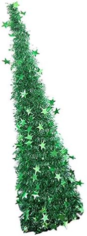 Decoração de natividade de nuobester 120cm Tinsel Tree for Holiday Natal decorações de festas de pinheiro artificial