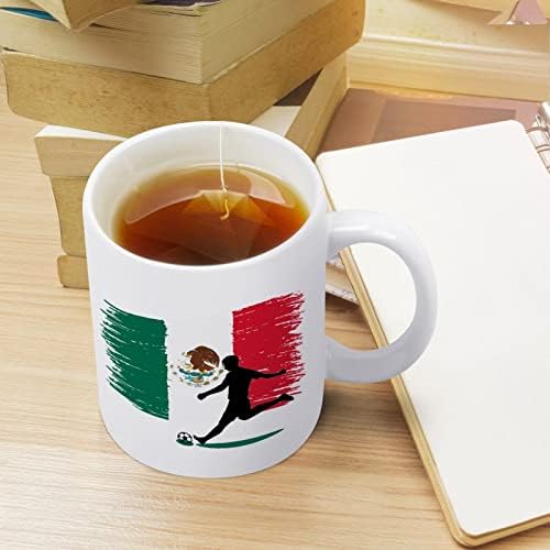 Presente de chá de chá de caneca de futebol de futebol mexicano Presente de chá de chá de chá de café com design de logotipo