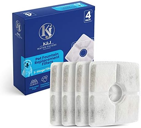 K&J CAT E CAGO PET PETULHO FILTRAÇÃO FILTRAÇÃO PARA VÁRIOS MODELOS 84oz/2.5L. Utilize nosso filtro de carvão ativado de qualidade premium para o seu dispensador de água para cães de água de gato