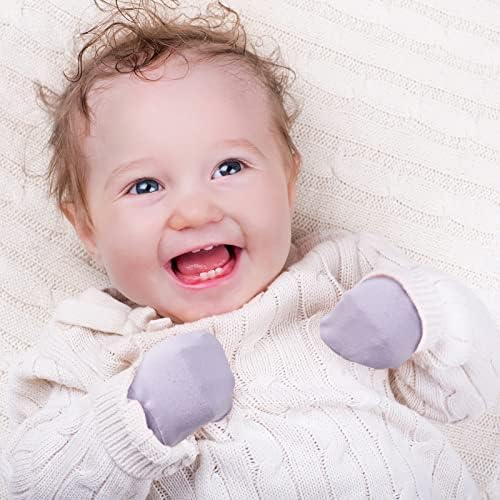 6 pares Baby Baby Mittens No Scratch Scratch Luvas Infantas Criança Anti Scratch Essential Cotton Unsexing por 0-6 meses meninos