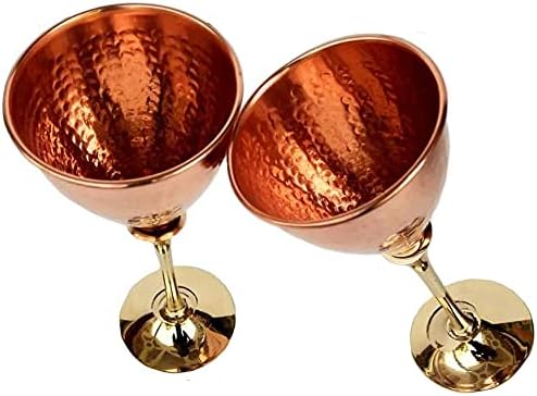 Rastogi artesanato puro Copper Wine Glass Wine Whisky Coquetel Conche de bebleware BARROLE