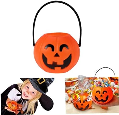 Aboofan 30 PCs abóboras laranja recipientes infantis de lanches pumkin decoração de halloween doces chaleiras halloween balde
