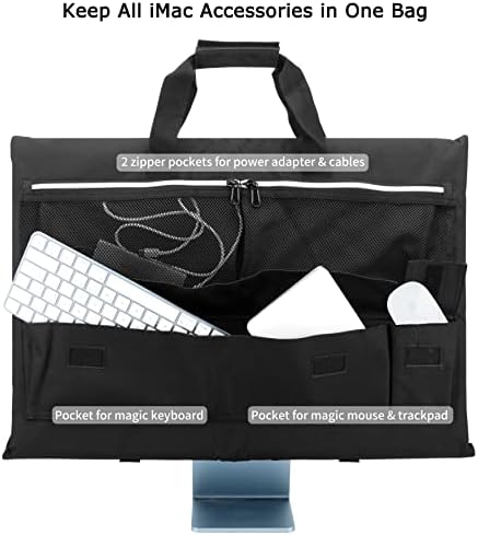Caixa de transporte de viagens de Kislane para computador de mesa iMac de 24 '', bolsa de armazenamento de proteção