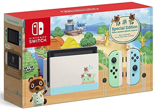 Nintendo Switch with Green and Blue Joy -Con - Animal Crossing: New Horizons Edition - Display LCD da tela sensível