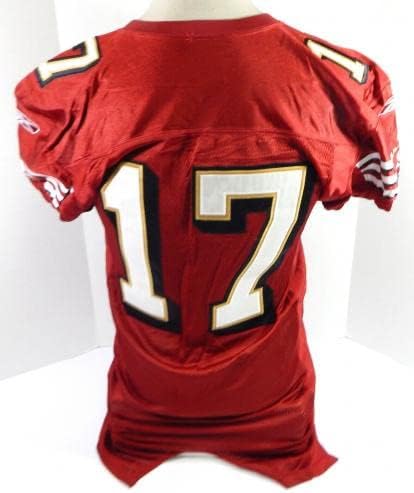 2007 San Francisco 49ers Chris Weinke 17 Jogo emitido Red Jersey 44 Dp37126 - Jerseys de Jerseys usados ​​da NFL não assinada