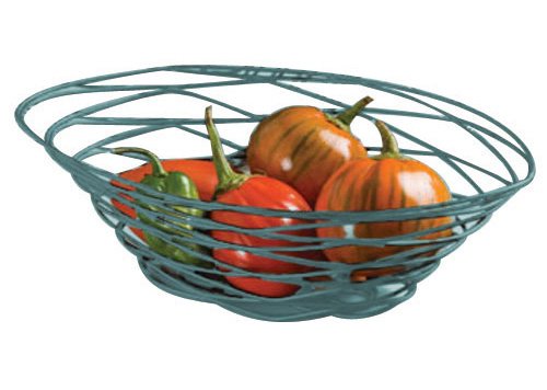 American Metalcraft Frub18 Wire Birdnest Basket, oval, preto