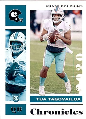 2020 Panini Chronicles Base 60 Tua Tagovailoa Miami Dolphins RC ROOKIE NFL Futebol Trading Card