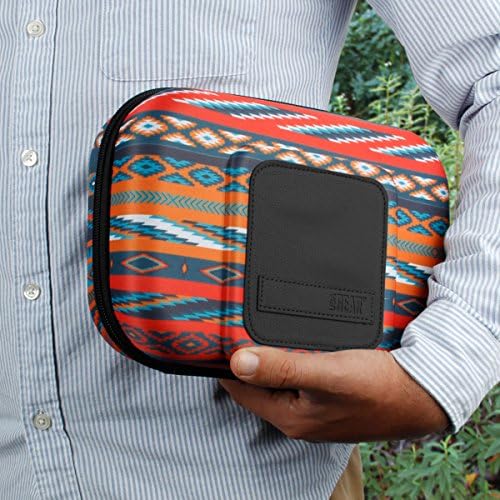 Kit de organizador de bolsas de viagem de higiene de engrenagem dos EUA com bolsos de armazenamento personalizáveis ​​e concha dura