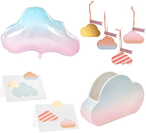 Kit de festa de aniversário em nuvem