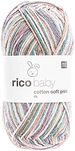 Rico Baby Cotton Cotton Soft Prints DK 029 Teal-Lilac