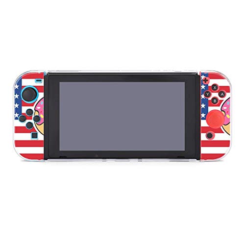 Caso para Nintendo Switch American Flag and Sloth Donuts de cinco peças definidas para capa protetora Case Case Console Acessórios
