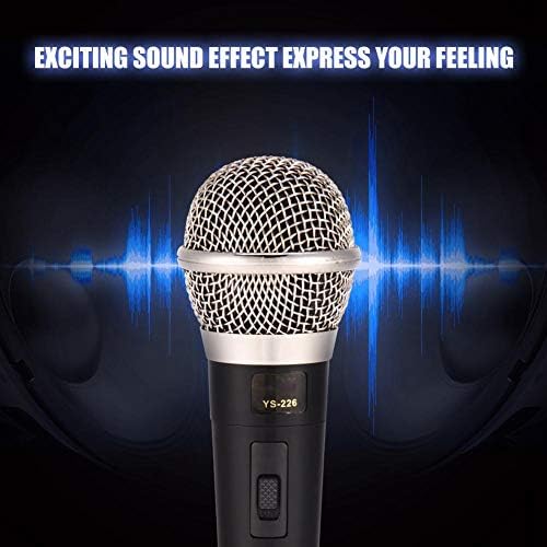 Microfone dinâmico com fio, um microfone dinâmico, um microfone omni-direcional profissional de mão, voz clara para a performance