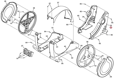 Hydra Fitness Exchange Diret Front Shield 351774 e 350722 Works Health Rider Elliptical