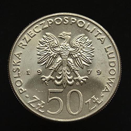 Moeda de polonês de ar 50 Zrotti 1979 King Series Meisko I Copper Nickel 30,5mm