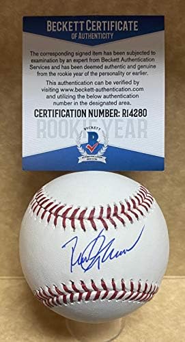 Ryder Green New York Yankees Ano de estreia assinado M.L. Baseball Beckett R14280
