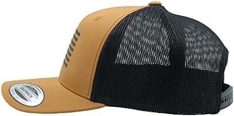 O Pride American US Flag Hat Premium 3D Patch Trucker Snapback Baseball Cap for Men Mulheres: Decorado nos EUA