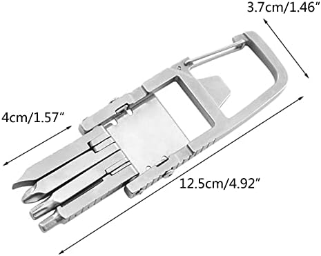 Compact Keychain dobrável Multitool 12 em 1 abridor de garrafas prática Chave de fenda Bit Hardware Hardware Phone Solution
