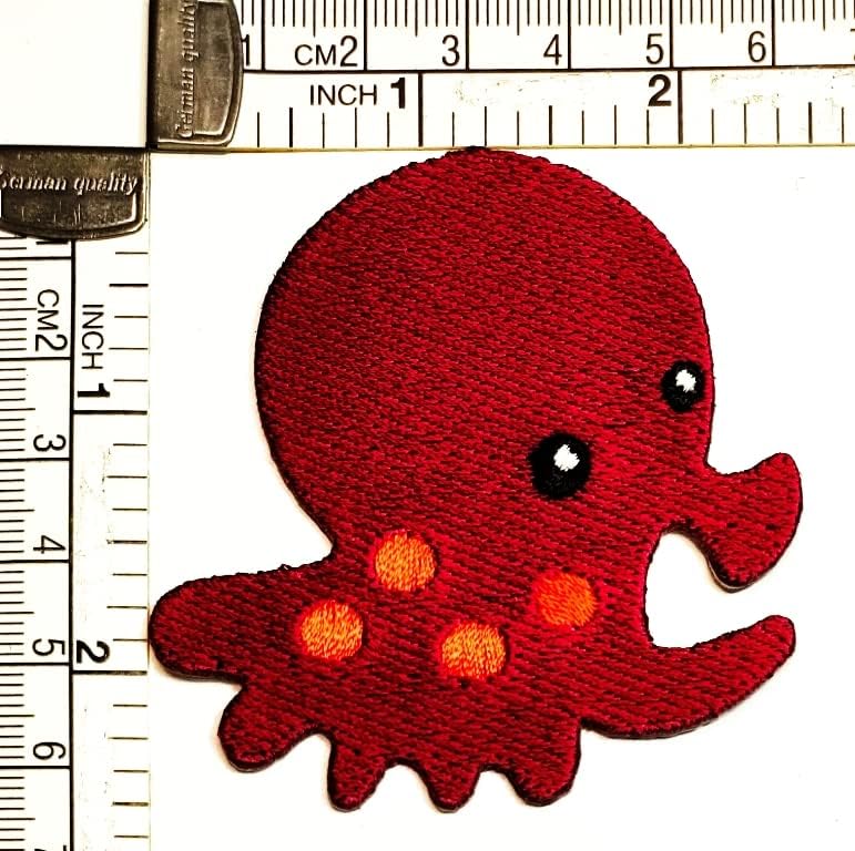 Kleenplus fofo squid remendos adesivos artes lula subaquática oceano marinho de desenho animado signo símbolo de figurino