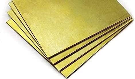Zhengyyuu Placa de bronze folha de cobre Placa de cobre Placa de cobre Placa de papel alumínio com tesão, espessura 1. Rachar