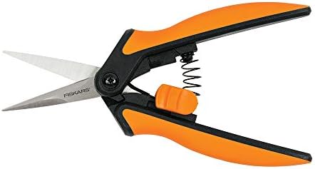 Fiskars Powergear2 Ultrablade SoftGrip Pruner & Softouch Micro-Dipa Retinho, lâminas não revestidas, laranja/preto