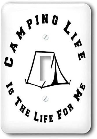 3drose Carrie Merchant 3drose Quote - Imagem da vida de acampamento é a vida para mim - interruptor de alternância única