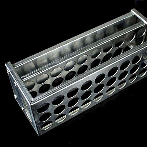 Shause Test Tube Rack para tubos de 15,5 mm, 30 detém suporte de alumínio do suporte do tubo de centrífuga para laboratório