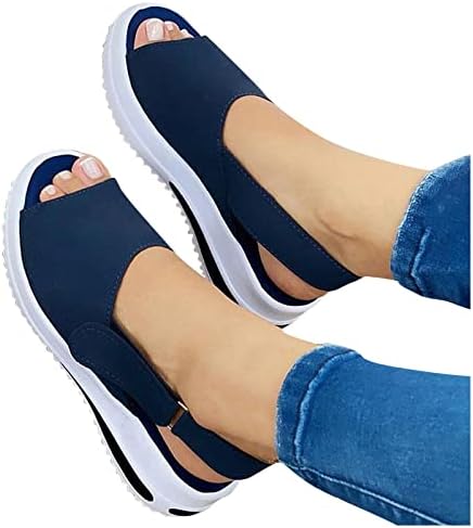 Sandálias para mulheres verão elegante, sandálias para mulheres causais de verão picada de sandálias de sandálias de sandálias