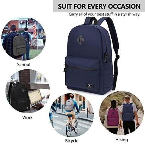 VX Vonxury Backpack leve para homens, mulheres, baga de livros causais simples para o trabalho de viagem escolar
