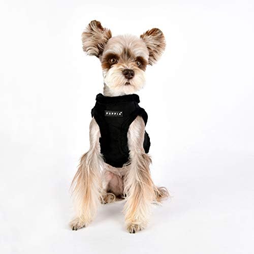 Puppia Terry Vest Dog Arnês Pesquisa de camurça de inverno Sem estrangulamento sem treinamento PULHER TREINAMENTO