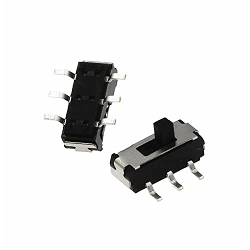 Bienka 20pcs ms22d18 smt altern smd smd 6pins alça alta 2mm 2p2t o interruptor de slide micro interruptor interruptor