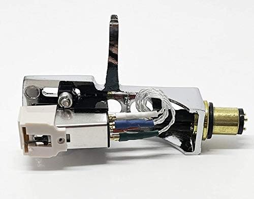 Cartucho, caneta cônica, agulha com parafusos de montagem e casca de cabeça cromada para Technics SL-1200, SL-1210, SL-1600, SL-1610,