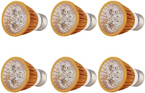 MR16 LED BULLBS 5W E26 Spotlight Bulbo quente Branco 2700k para lojas de escritórios paisagens, 400lm, bulbo de halogênio de 50w equivalente, não-minimizível, AC85-265V, pacote de 6