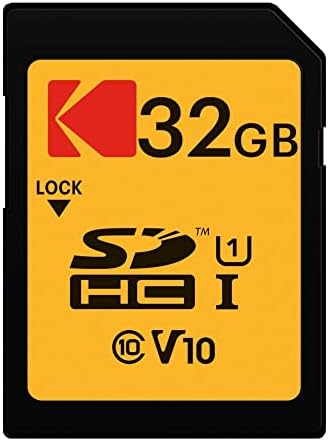 Kodak 32GB classe 10 UHS-I U1 SDHC Pacote de cartão de memória