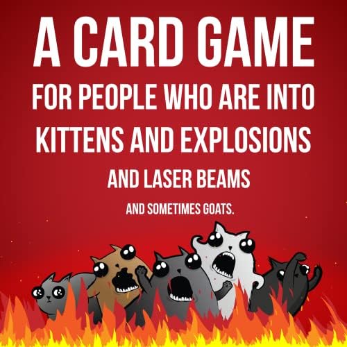 Explodindo Kittens Card Game - Edição original, jogos de família divertidos para adultos adolescentes e crianças - divertidos
