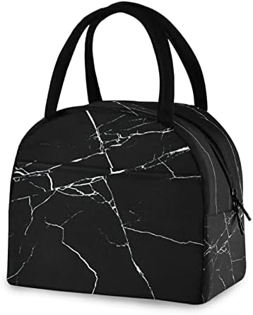 Alaza Black Marble Design Bag Bag Tote Isoled Bags Cooler Bags reutilizáveis ​​Contêiner portátil para mulheres