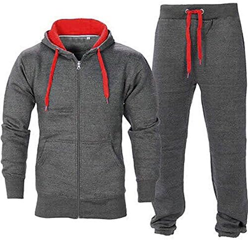 Oops outlet de ginástica masculino, jogging de rastreamento completo com capuz de lã Joggers Set