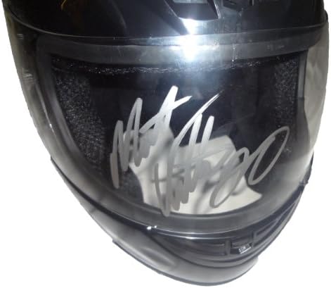 Matt Kenseth autografou o capacete de corrida em tamanho real com prova, foto de Matt assinando para nós, PSA/DNA autenticado, NASCAR,