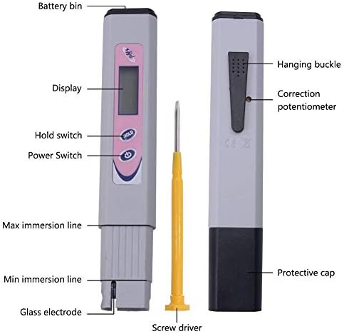 Testador de qualidade de água jf-xuan ph-961 portátil lcd lcd digital pH medidor de caneta testador aquário piscina água