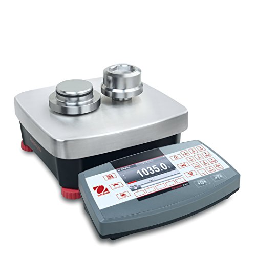 Ohaus R71MHD6 Die Cast/Stainless Stainless Ranger 7000 Compact Bench Scale, 6 kg de capacidade, 0,0005 lb. Legabilidade