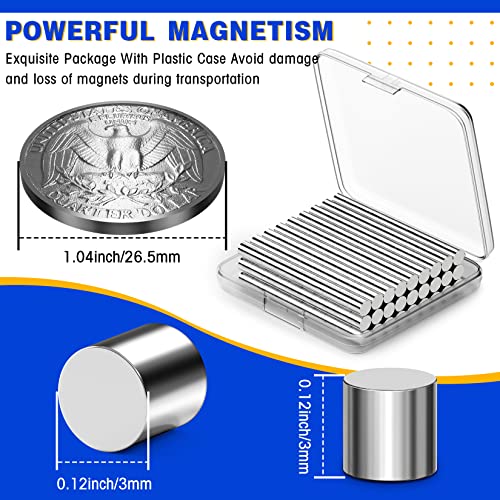 Gratrd 500pack 3x3mm ímã de neodímio, ímãs pequenos ímãs pequenos mini ímãs, ímãs de frigoríneos pequenos e fortes para artesanato,