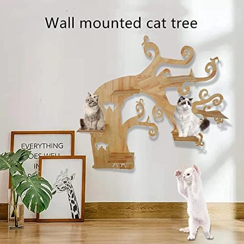 Árvore da parede da árvore da árvore de gato árvore de gato com plataforma Centro de mobília de gatos de gato