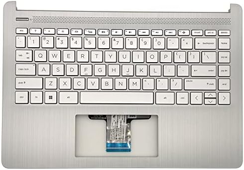 Substituição JXJSLP para laptop HP 14-dQ 14-FQ 14T-DQ 14Z-FQ Caso superior Palmrest com montagem de teclado de retroiluminação L88206-001