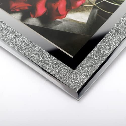 Calenzana 8x10 quadro de quadros de vidro brilho quadros para mesa, 8 x 10 polegadas, 2 pacote