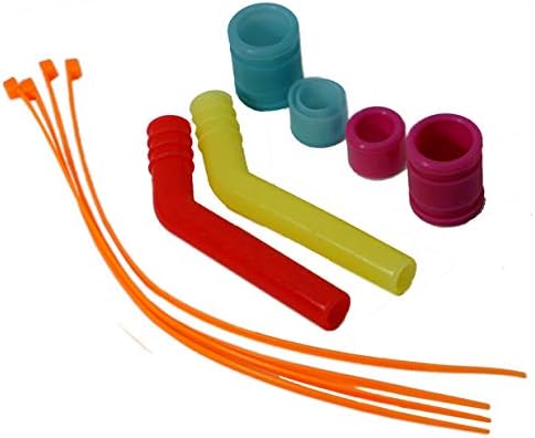 Tubação de tubo de exaustão de compartilhamento 2SET, tubo de extensão de exaustão de silicone compatível com HSP Traxxas Redcat