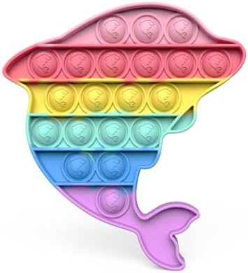 Push pop bubble fidget brinquedo sensorial, círculo colorido push pupping silicone game de brinquedo Ansiedade e estresse Autismo